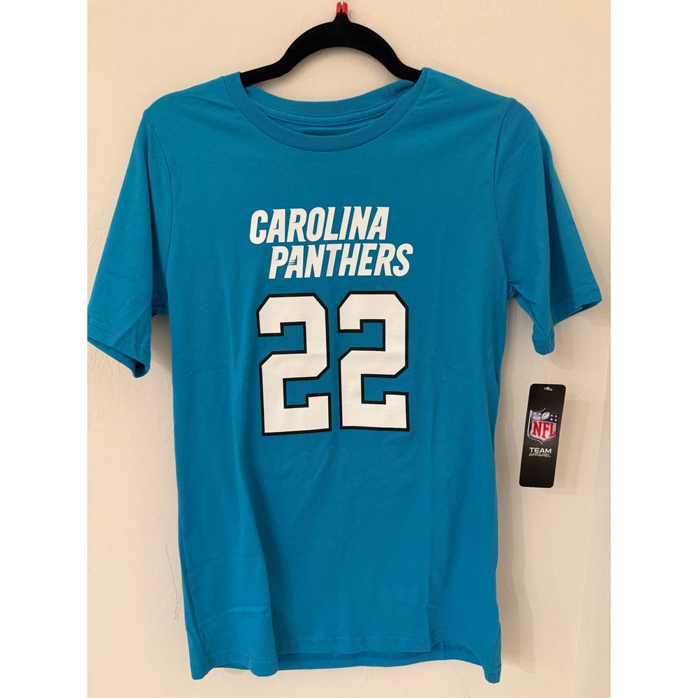YOUTH NFL Carolina Panthers Christian McCaffrey #22 T-shirt Size Large 14/16 NWT